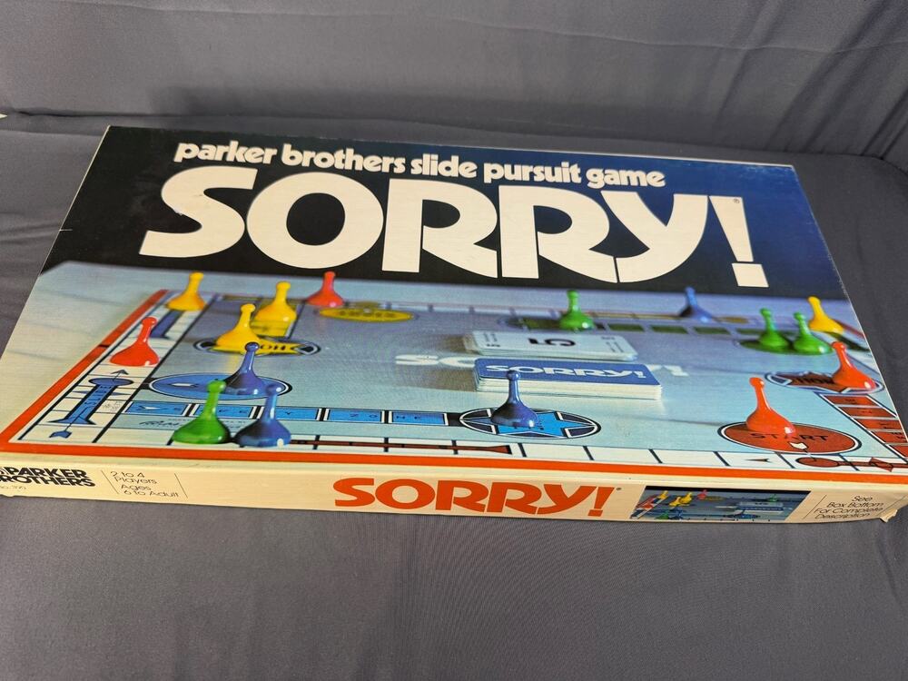 Vintage 1972 Sorry! Board Game Complete